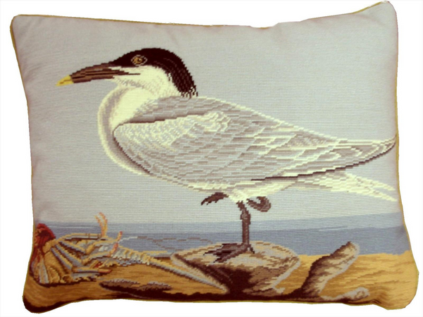 Seagull Pillow for Beach Decor