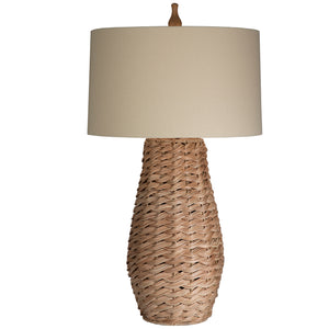 Ventura Table Lamp with Oatmeal Linen Drum Shade
