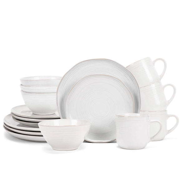 Dinnerware Set Reactiveglaze White - 16 Piece