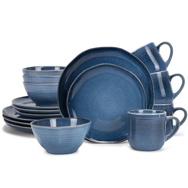 Dinnerware Set Reactiveglaze Cobalt - 16 Piece