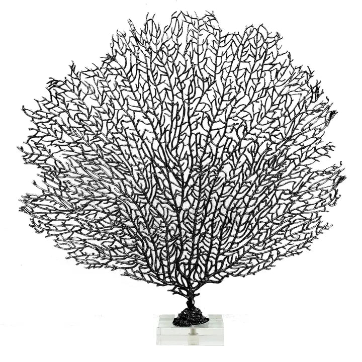 Large Black Metal Sea Fan