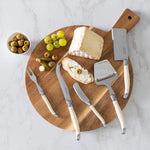 5-Piece Laguiole Cheese Knife & Slicer Set with Faux Ivory Handle