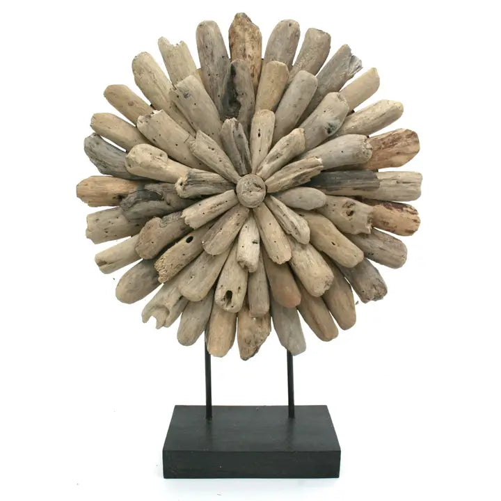 Large Sunburst Driftwood Decor