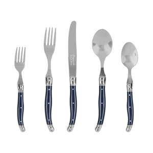 Laguiole Connoisseur 18/10 Stainless-Steel Navy Blue Flatware