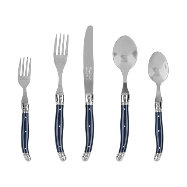 Laguiole Connoisseur 18/10 Stainless-Steel Navy Blue Flatware