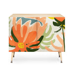 Flowers Rain Summer Floral Credenza