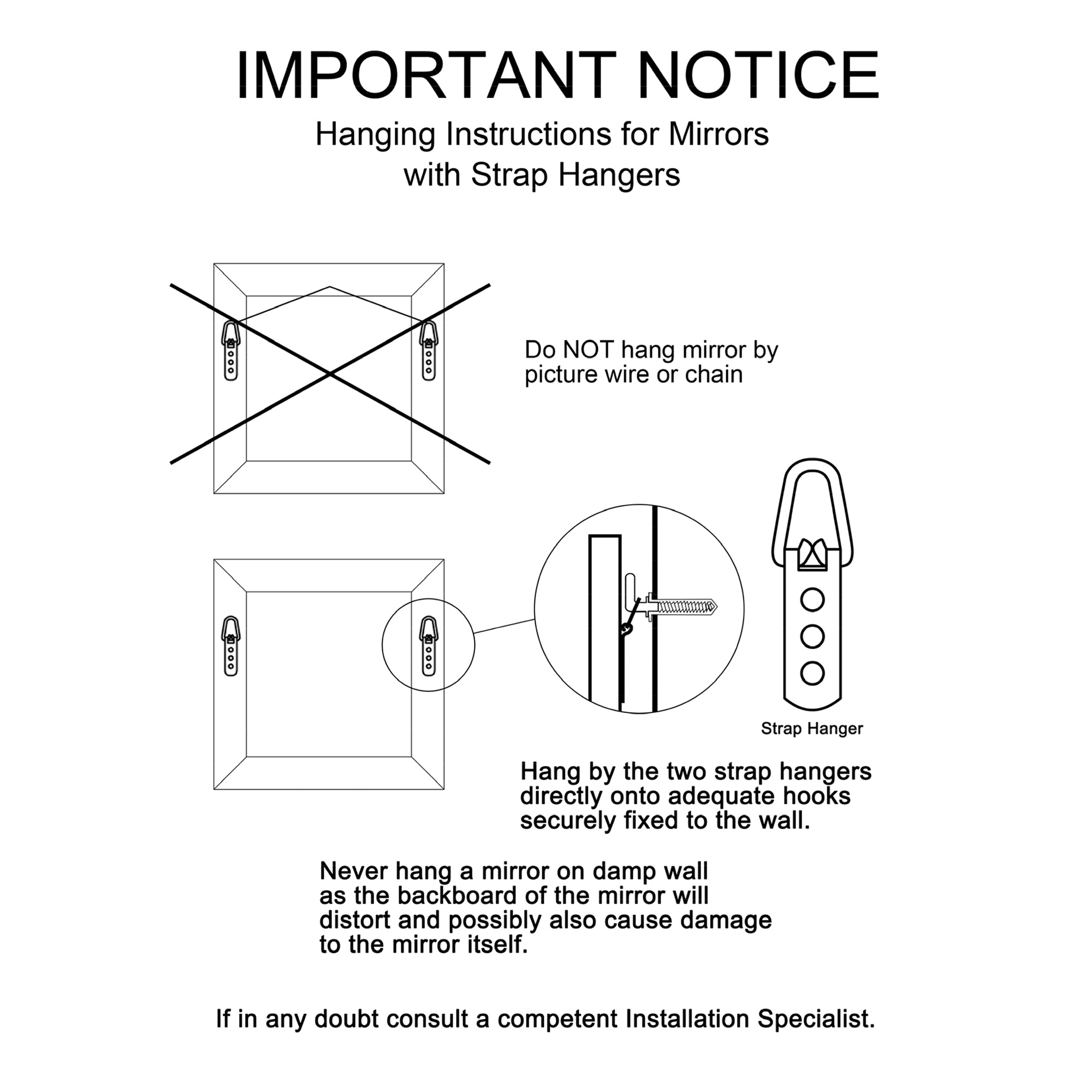 El Castillo Sun Mirror Navy Blue