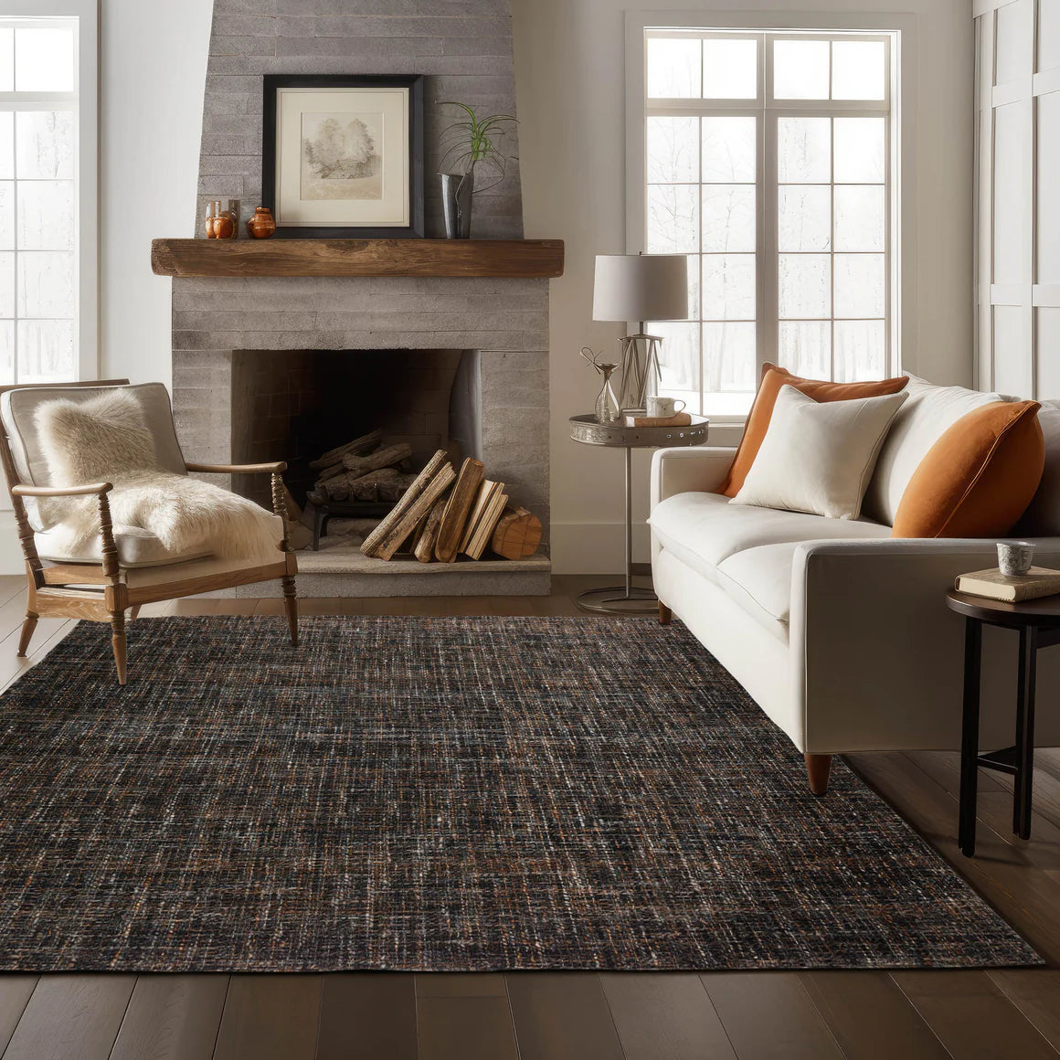 Abruzzo Black Rug