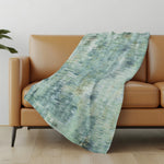 Kochi Teal Throw Blanket