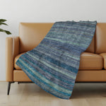 Kochi Blue Throw Blanket