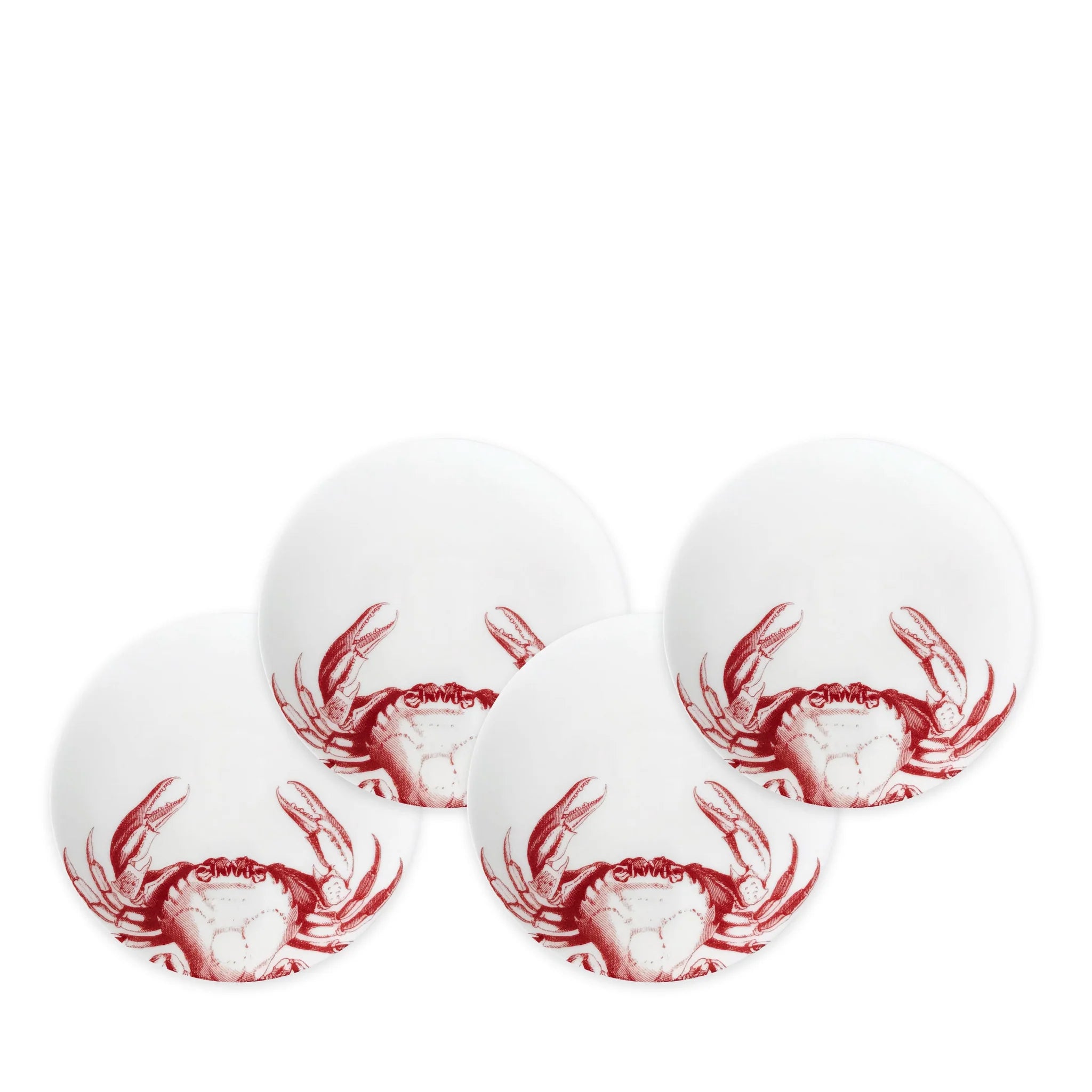 Caskata Crab Red Small Plate (Set of 4) (Copy)