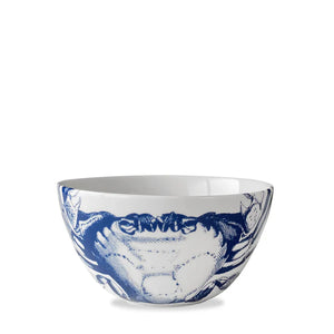 Caskata Crab Blue Cereal Bowls (Set of 4)