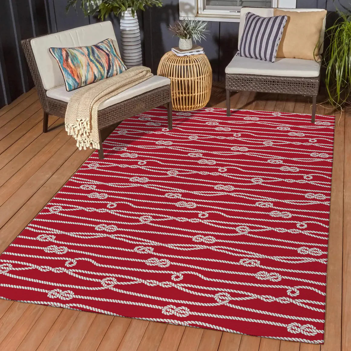 Harbor Red Rug