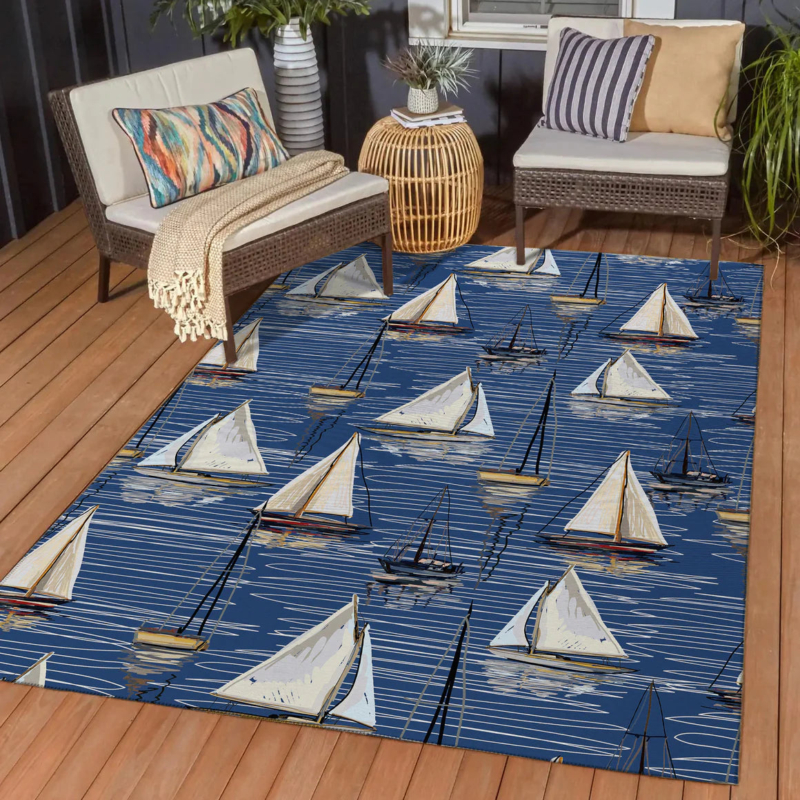 Harbor Navy Rug