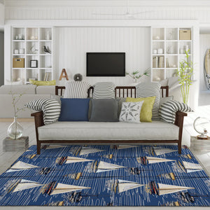 Harbor Navy Rug
