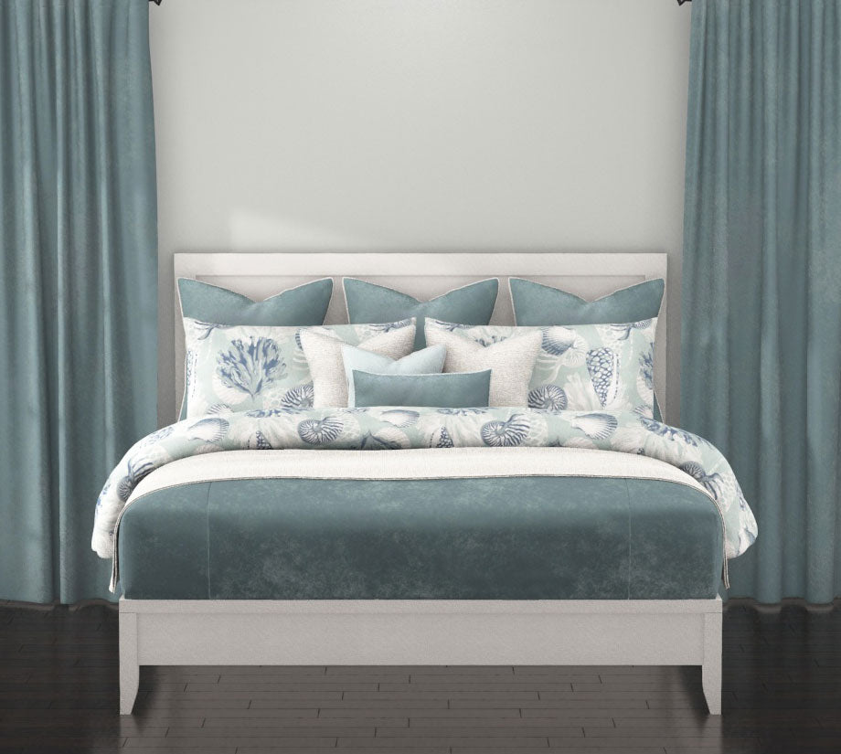 Ocean Bloom Luxury Coastal Bedding Collection