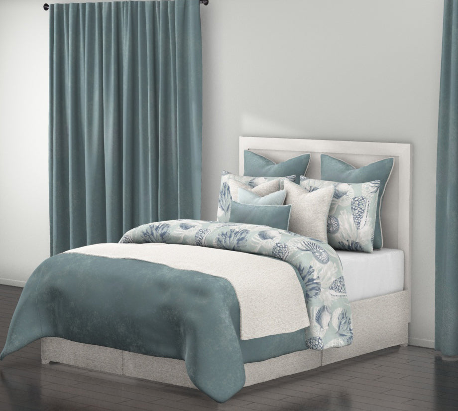 Ocean Bloom Luxury Coastal Bedding Collection