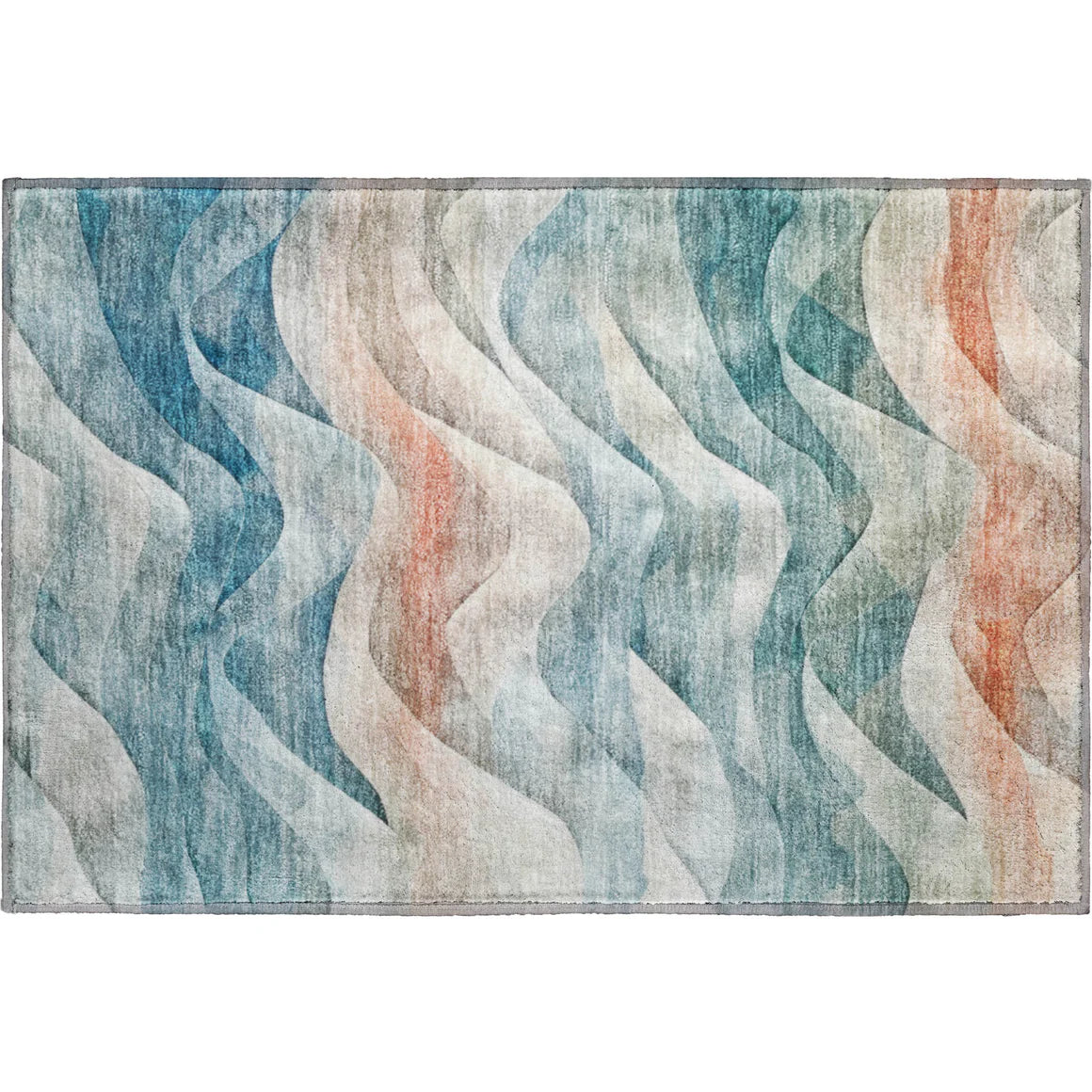 Pacifica Teal Copper Rug