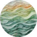 Pacifica Teal Orange Rug