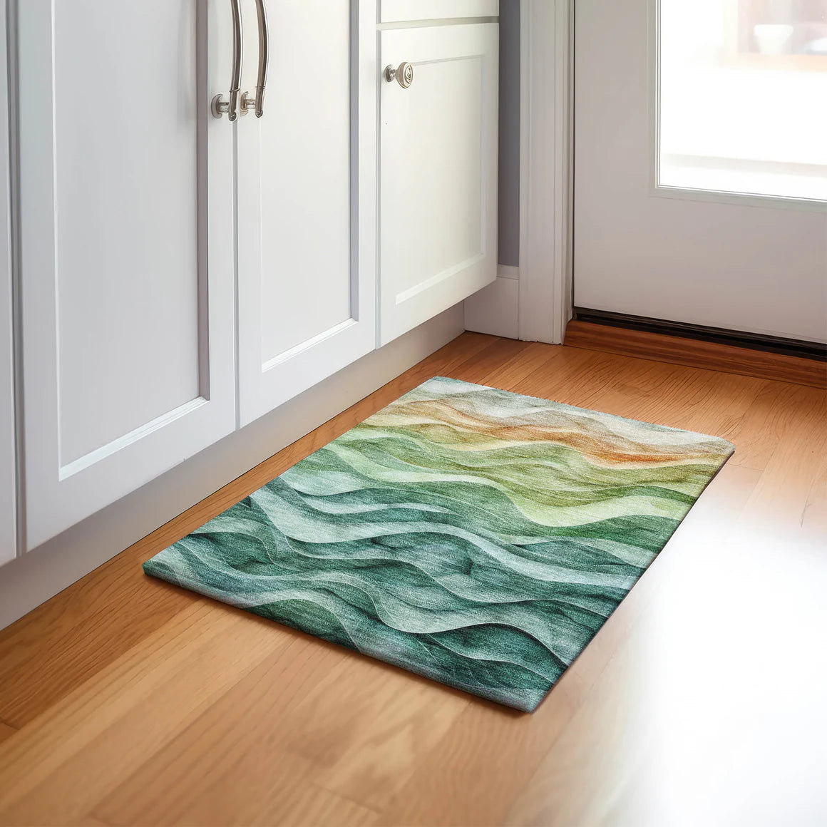 Teal Orange Rug Pacifica Teal Orange Rug