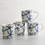 Caskata Starfish Mugs (Set of 4)