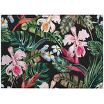 Tropics Floral Black Rug