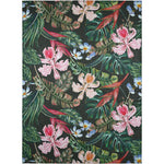 Tropics Floral Black Rug