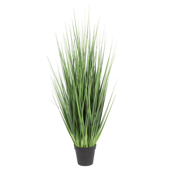 60" Artificial Potted Extra Full Green Grass