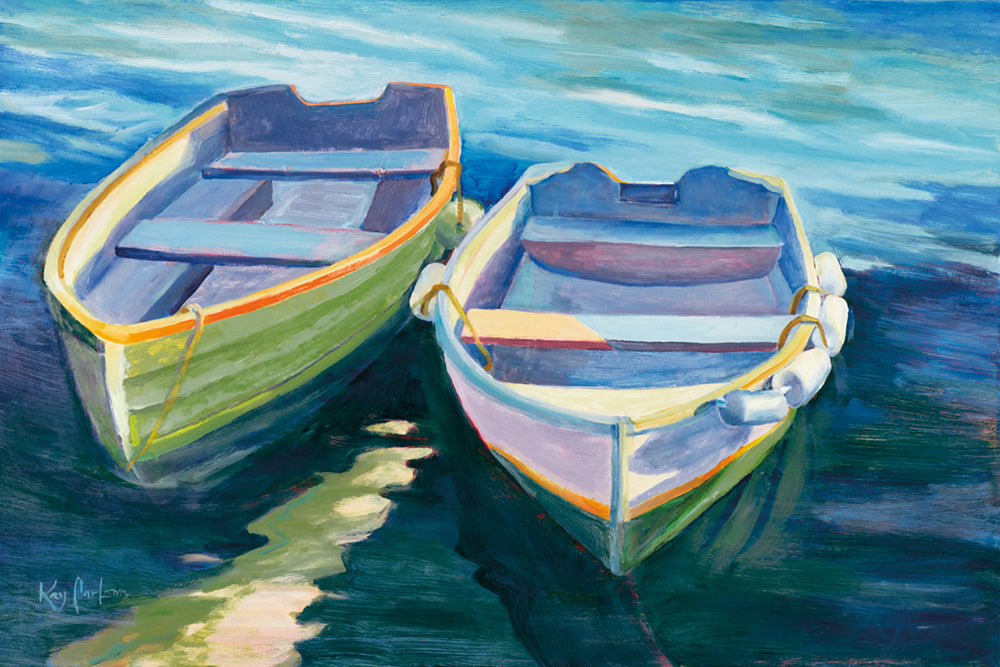 Nestled Afloat Canvas Art Print - Artist Kay Carlson