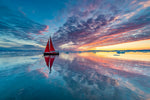 Greenland Fire Sky Canvas Art Print - Artist 1x Collection