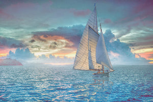 Smooth Sailing 1 Canvas Art Print - Artist Steve Hunziker