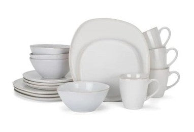 Dinnerware Set Smooth White - 16 Piece
