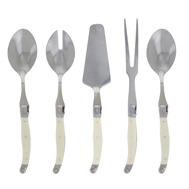 French Home Laguiole 5 Piece Hostess Set - Faux Ivory