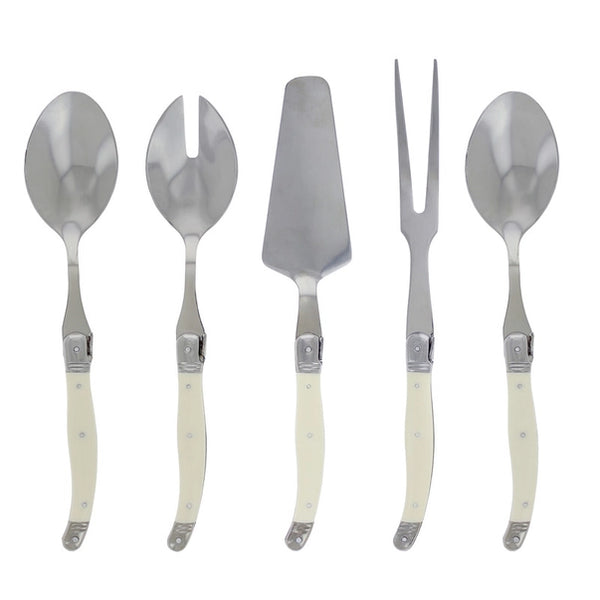 French Home Laguiole 5 Piece Hostess Set - Faux Ivory