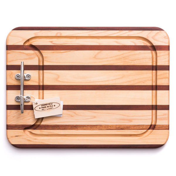 Nautical Cleat Appetizer Board Multi-Stripe