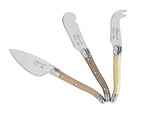 Laguiole 3-Piece Mother of Pearl Cheese Knife Set