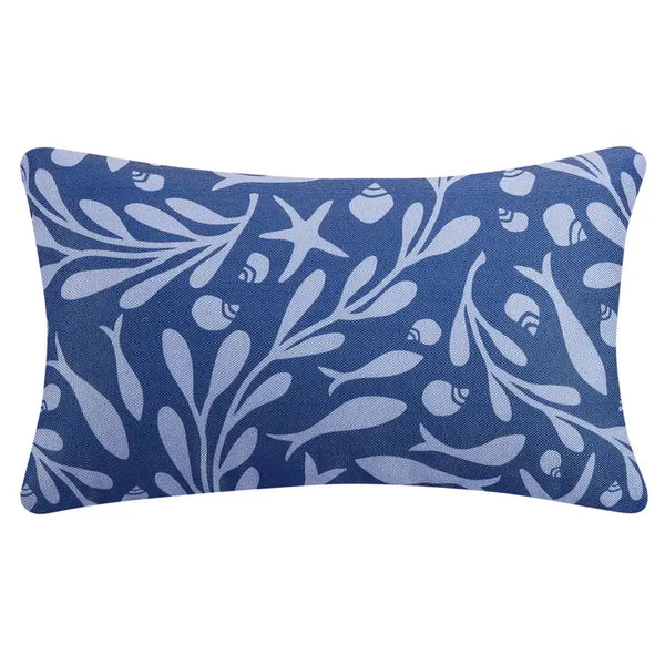 Tidepool Lumbar Digital Printed Pillow - Kate Nelligan