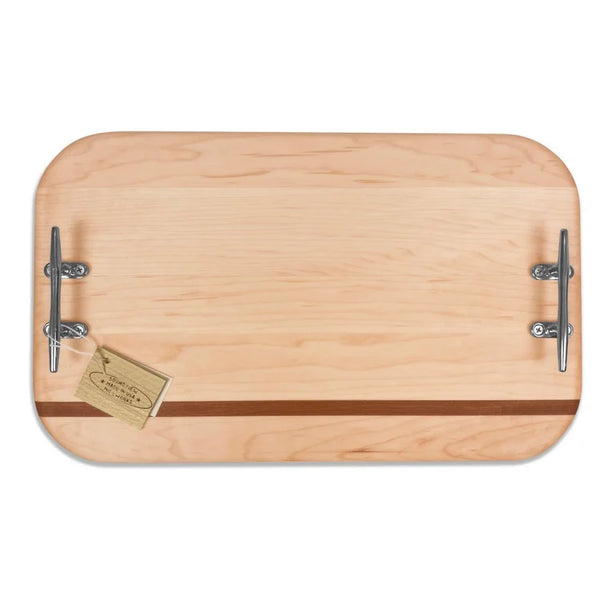 Double Handle Nautical Cleat Charcuterie Board