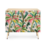 Palm Life Tropical Palm Leaves Credenza