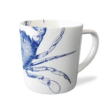 Caskata Crab Blue Mug (Set of 4)