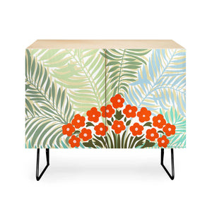 Palm Tree Leaf Bouquet Credenza