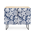 Ocean Floor Nautical Shells Credenza