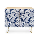 Ocean Floor Nautical Shells Credenza