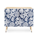 Ocean Floor Nautical Shells Credenza
