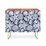 Ocean Floor Nautical Shells Credenza