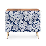 Ocean Floor Nautical Shells Credenza