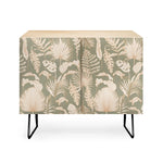 Palm Leaves Sage Credenza