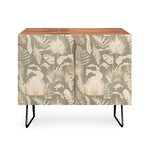 Palm Leaves Sage Credenza