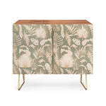 Palm Leaves Sage Credenza