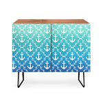 Nautical Knots Ombre Blue Credenza
